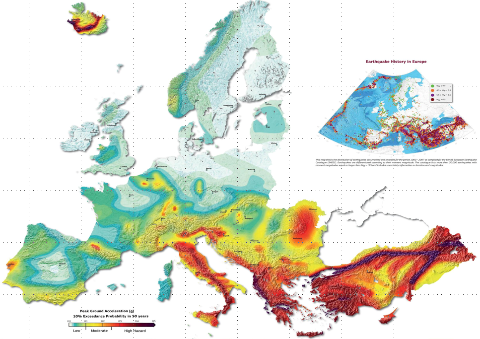 EMEA Seismic Map