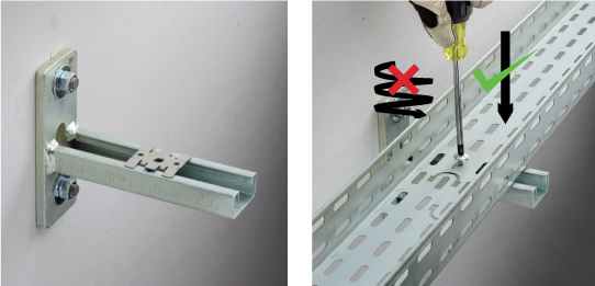 wall-mounted cantilever